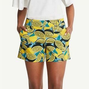 Ann Taylor Lemon Shorts Size 6